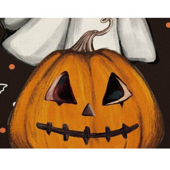 Halloween Table Runner Pumpkin Cat Decor Decorative Cloth Holiday Decoration 72" - Picture 3 of 4